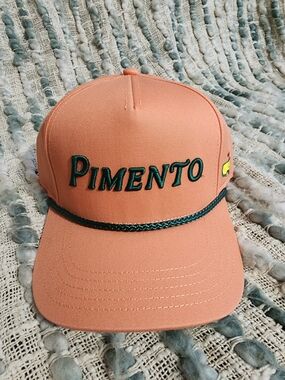2026 Masters Pimento Peach Hat with Green Embroidery